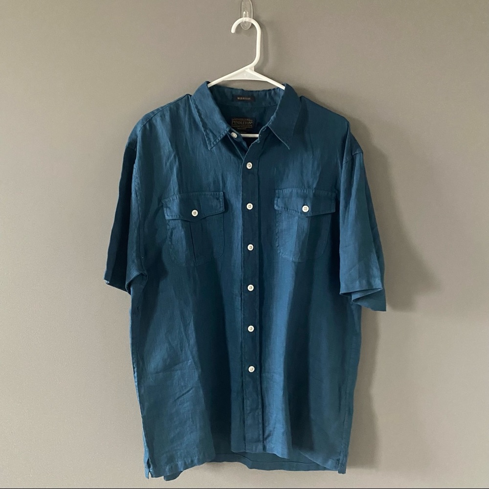 Pendleton Blue Button Up - image 1